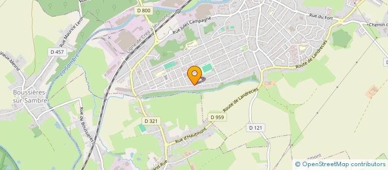 localisation de l'entreprise MADAME MARIE BOUCHEZ  HAUTMONT