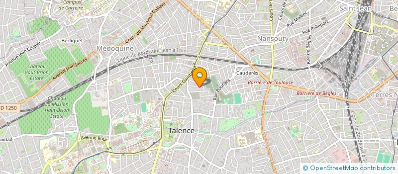 localisation de l'entreprise MADAME MARIE BOUDAT  TALENCE