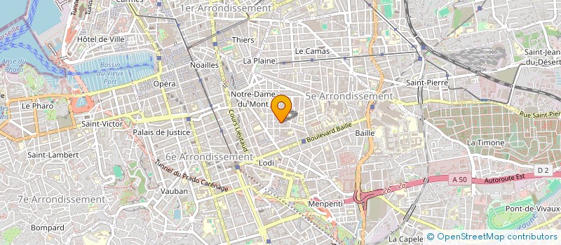 localisation de l'entreprise MADAME MARIE BOUDOT DE LA MOTTE à MARSEILLE