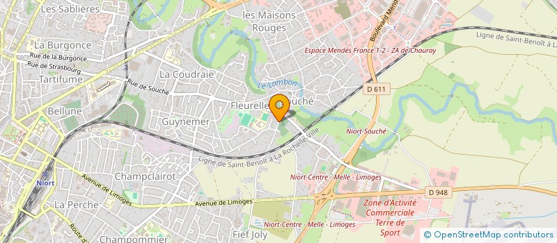 localisation de l'entreprise MADAME MARIE BOUERY à NIORT
