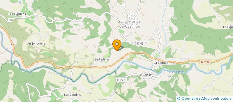 localisation de l'entreprise MADAME MARIE BOUETARD  SAINT-MARTIN-DE-CASTILLON