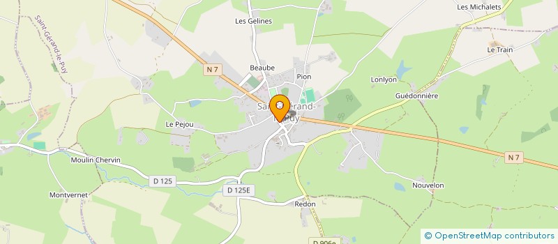 localisation de l'entreprise MADAME MARIE BOUFFETY à SAINT-GERAND-LE-PUY