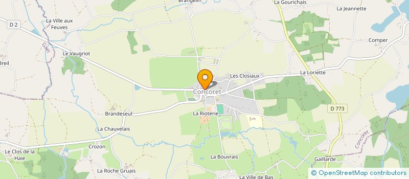 localisation de l'entreprise MADAME MARIE BOUGRIER  CONCORET