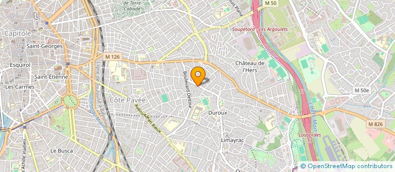 localisation de l'entreprise MADAME MARIE BOUISSOU  TOULOUSE