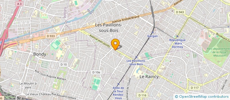 localisation de l'entreprise MADAME MARIE BOULAY  LES PAVILLONS-SOUS-BOIS