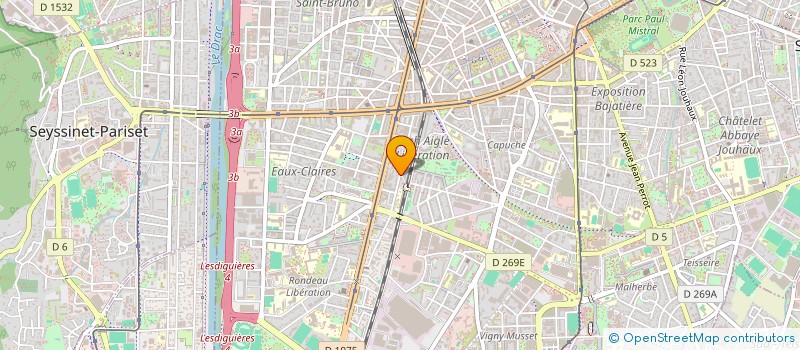 localisation de l'entreprise MADAME MARIE BOULIER à GRENOBLE