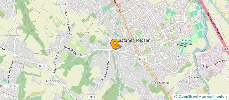 localisation de l'entreprise MADAME MARIE BOURAT  CASTANET-TOLOSAN