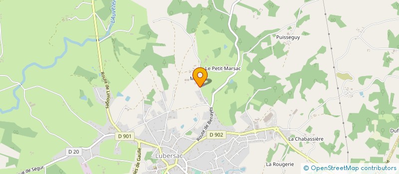 localisation de l'entreprise MADAME MARIE BOURBOULOU  LUBERSAC