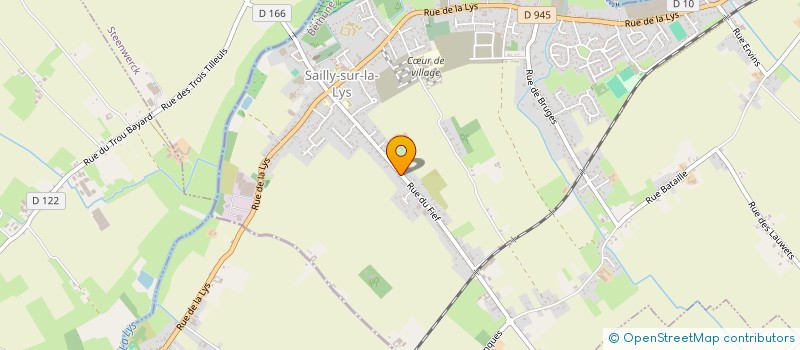 localisation de l'entreprise MADAME MARIE BOURCIER  SAILLY-SUR-LA-LYS