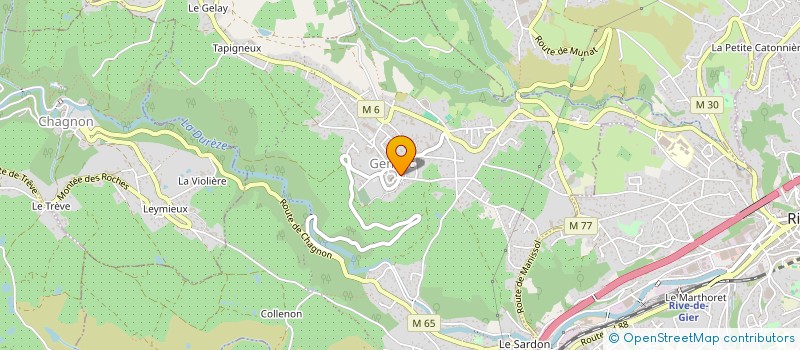 localisation de l'entreprise MADAME MARIE BOURGAGROU  GENILAC