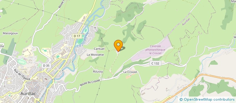 localisation de l'entreprise MADAME MARIE BOURGET à AURILLAC