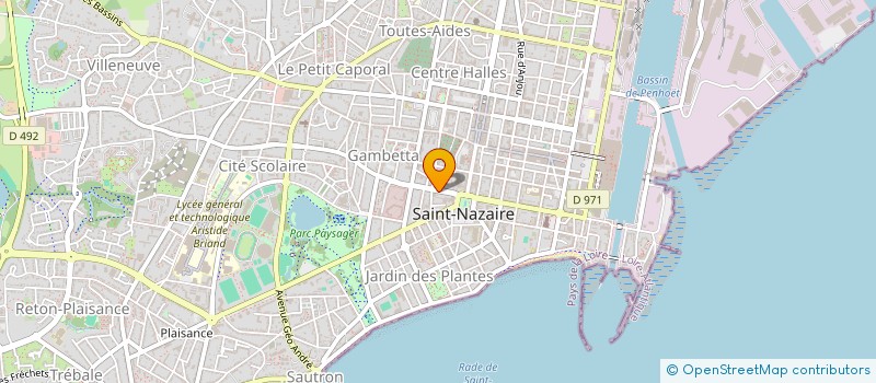 localisation de l'entreprise MADAME MARIE BOURGINE  SAINT-NAZAIRE