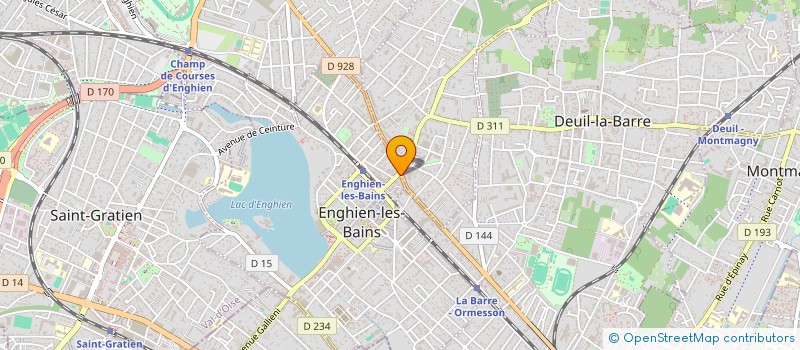localisation de l'entreprise MADAME MARIE BOURGUIGNON à ENGHIEN-LES-BAINS