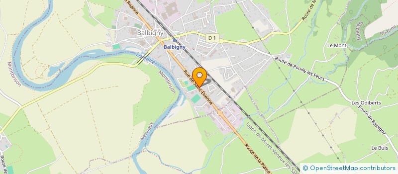 localisation de l'entreprise MADAME MARIE BOURRAT  BALBIGNY