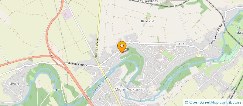 localisation de l'entreprise MADAME MARIE BOURUMEAU  MIGNE-AUXANCES