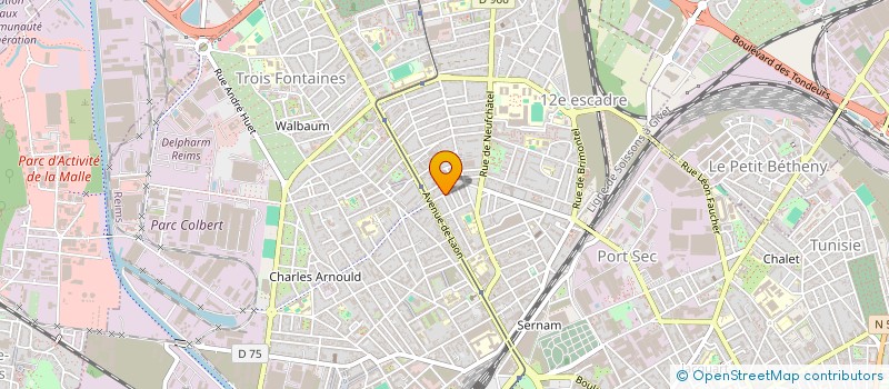 localisation de l'entreprise MADAME MARIE BOURVEN à REIMS