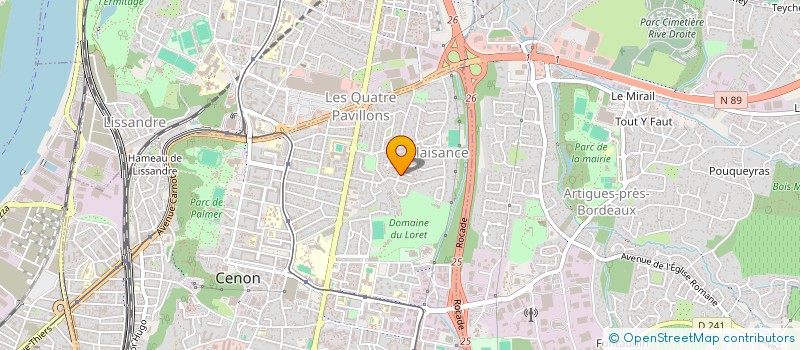 localisation de l'entreprise MADAME MARIE BOUSSAT  BIGANOS