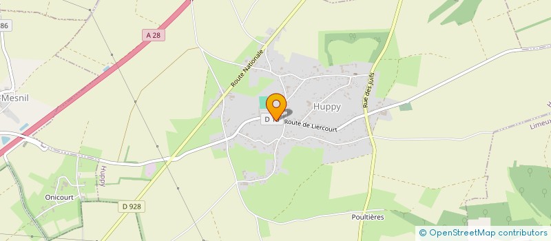 localisation de l'entreprise MADAME MARIE BOUSSIERE  HUPPY