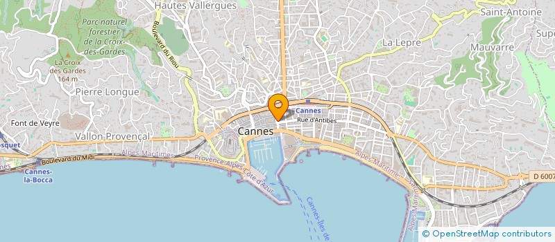 localisation de l'entreprise MADAME MARIE BOUTELIER à CANNES
