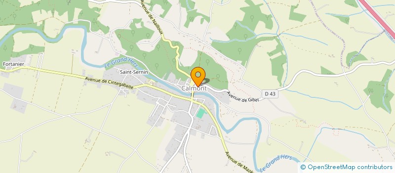 localisation de l'entreprise MADAME MARIE BOUTET  CALMONT
