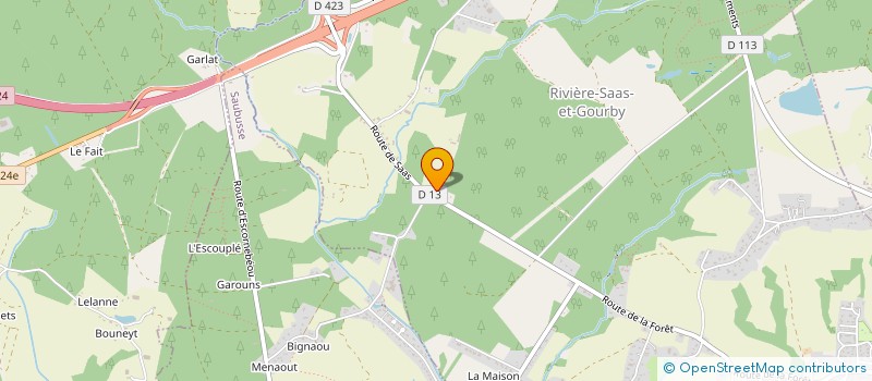 localisation de l'entreprise MADAME MARIE BOUTET  RIVIERE-SAAS-ET-GOURBY