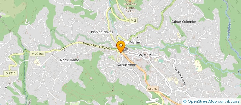 localisation de l'entreprise MADAME MARIE BOUTRON à VENCE