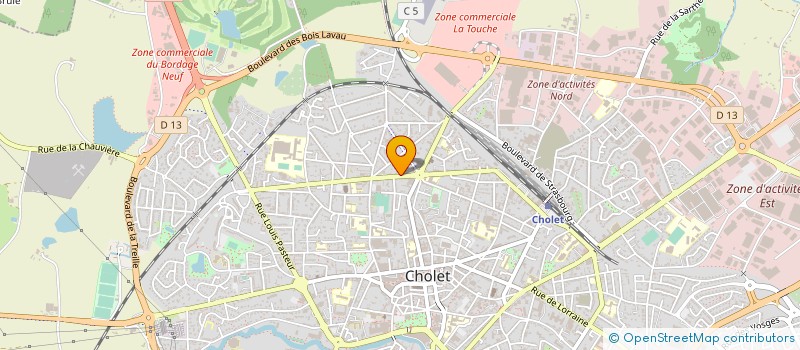 localisation de l'entreprise MADAME MARIE BOUYER à CHOLET