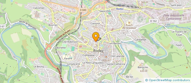 localisation de l'entreprise MADAME MARIE BOUYSSOU  RODEZ