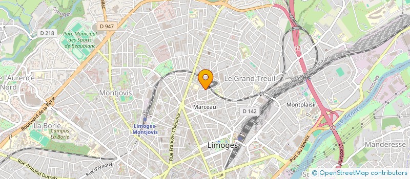 localisation de l'entreprise MADAME MARIE BOUZONIE à LIMOGES