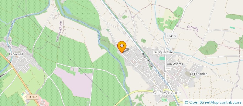 localisation de l'entreprise MADAME MARIE BOYER  SALLELES-D'AUDE