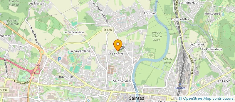 localisation de l'entreprise MADAME MARIE BOYER  SAINTES