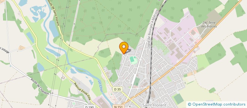 localisation de l'entreprise MADAME MARIE BOYER  SAINT-FLORENT-SUR-CHER