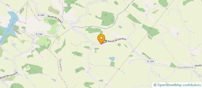 localisation de l'entreprise MADAME MARIE BOYER  SAUVETERRE