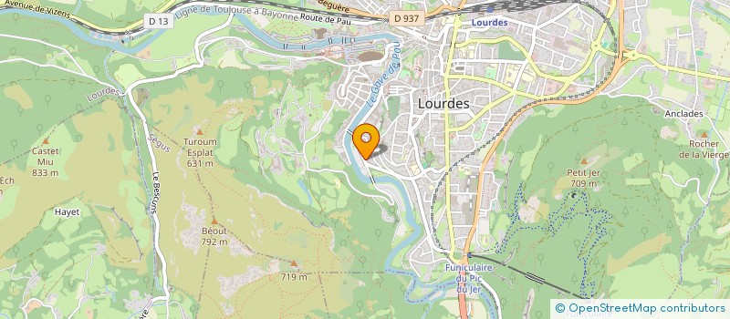 localisation de l'entreprise MADAME MARIE BOYRIE  LOURDES