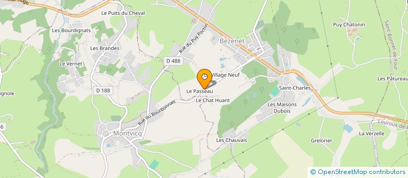 localisation de l'entreprise MADAME MARIE BOZONNET  BEZENET