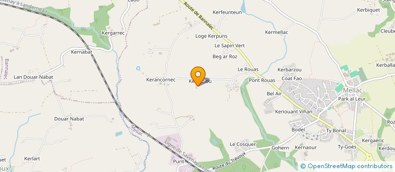 localisation de l'entreprise MADAME MARIE BRABAN à MELLAC