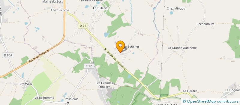 localisation de l'entreprise MADAME MARIE BRACHET à SAINT-JUNIEN