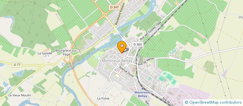 localisation de l'entreprise MADAME MARIE BRASIER DE THUY à MONTREUIL-BELLAY