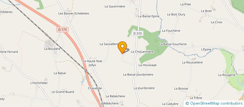 localisation de l'entreprise MADAME MARIE BRAUD à MARTIGNE-FERCHAUD