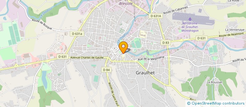 localisation de l'entreprise MADAME MARIE BRAUGE  GRAULHET