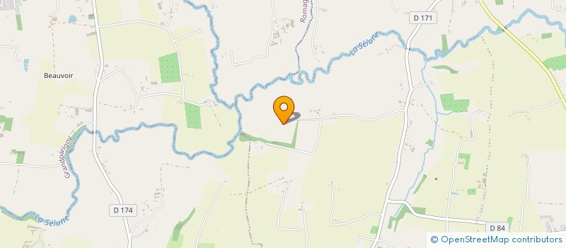 localisation de l'entreprise MADAME MARIE BRAULT  ROMAGNY FONTENAY