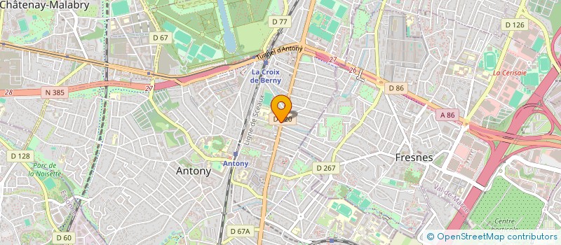 localisation de l'entreprise MADAME MARIE BREMONT à ANTONY