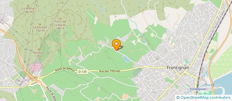 localisation de l'entreprise MADAME MARIE BRESSON à FRONTIGNAN