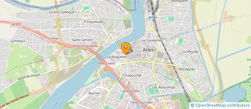 localisation de l'entreprise MADAME MARIE BRET  ARLES