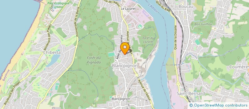 localisation de l'entreprise MADAME MARIE BRETAGNON  ANGLET