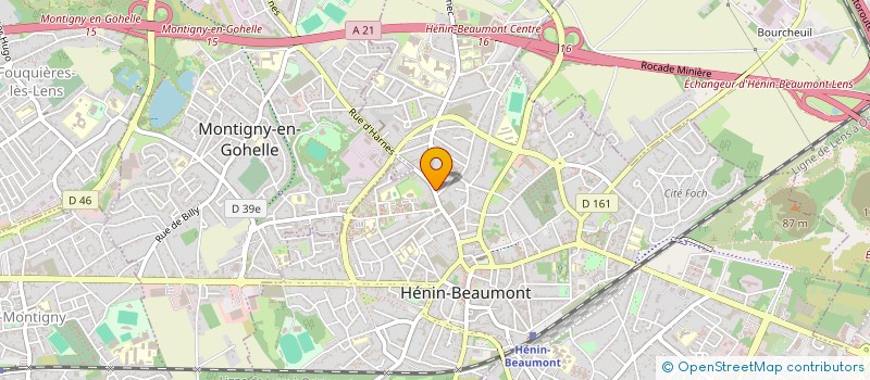 localisation de l'entreprise MADAME MARIE BRIAND à HENIN-BEAUMONT
