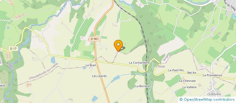 localisation de l'entreprise MADAME MARIE BRIERE à CHAUDEFONDS-SUR-LAYON