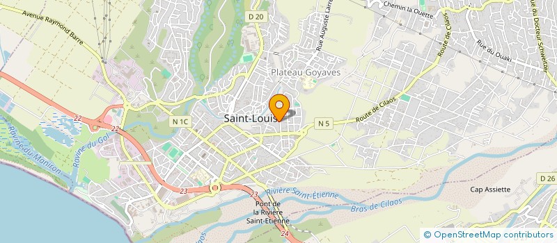 localisation de l'entreprise MADAME MARIE BRIGITTE BEDACHE à SAINT-LOUIS