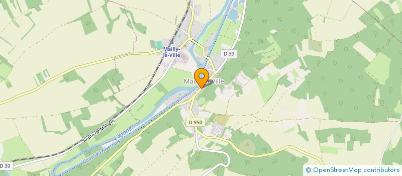 localisation de l'entreprise MADAME MARIE BRIGITTE BINET  MAILLY-LA-VILLE