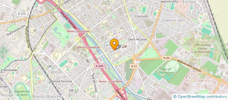 localisation de l'entreprise MADAME MARIE BRIGITTE COLPART  REIMS